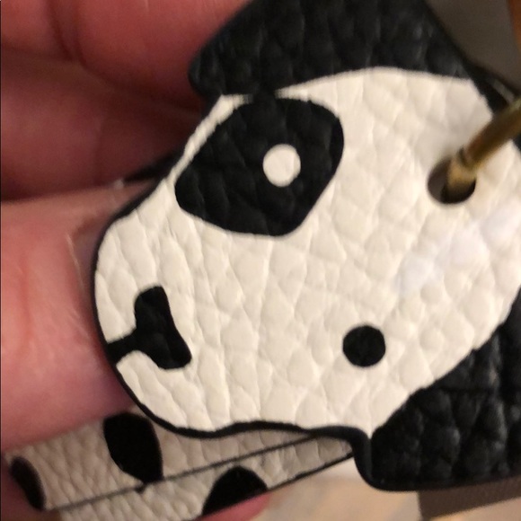 Keychain key leather Dalmatian dog 3 D - Picture 3 of 7